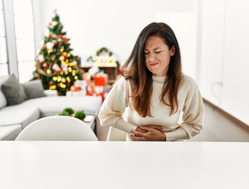 gyomorfajas, hasfájás, karácsony, evés