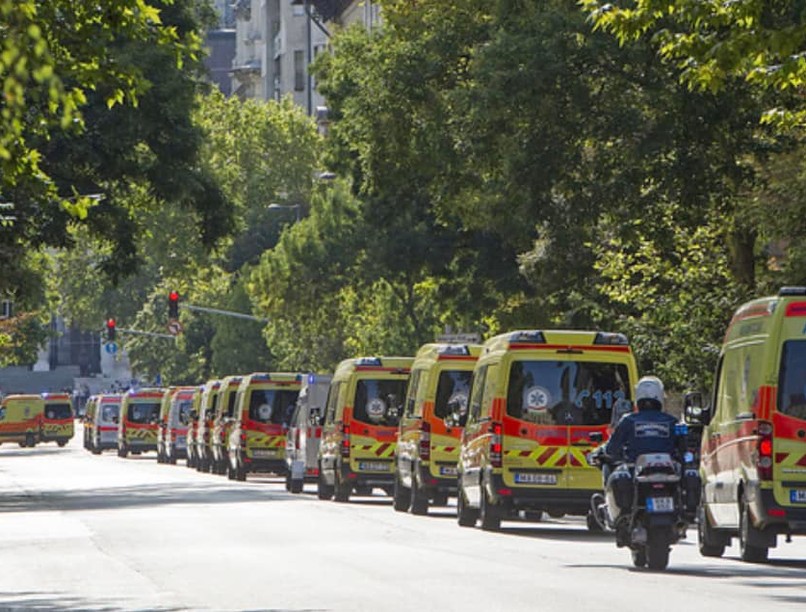 mentőautó  tűzijáték mentési terv