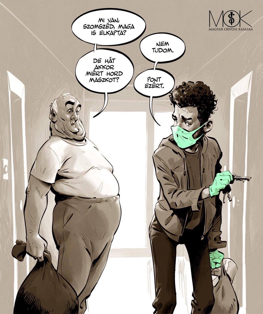 A MOK a maszk viselésére bíztat mindenkit. Fotó: MOK Facebook