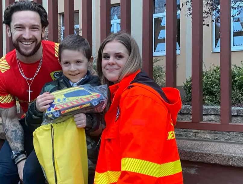 mentő, mentők, póló, kisfiú