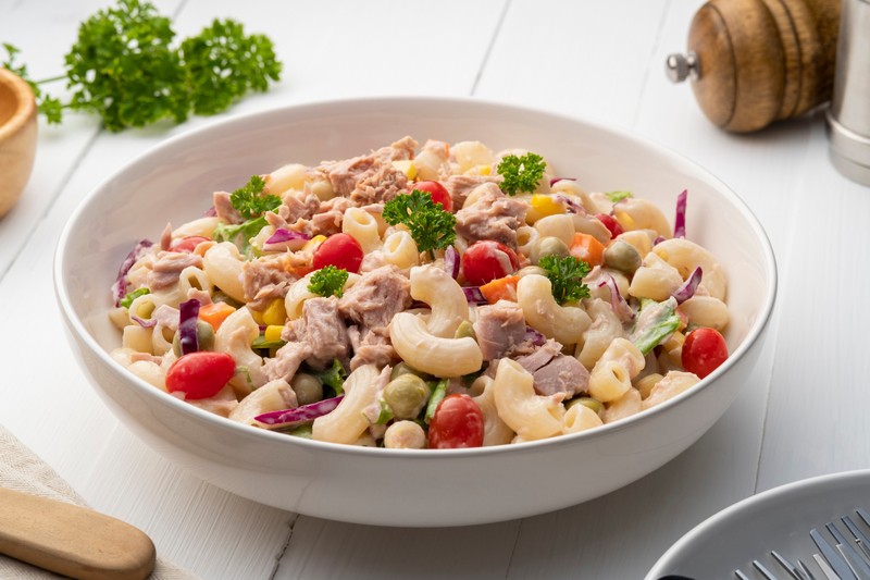 Recept: diétás tésztasaláta tonhallal