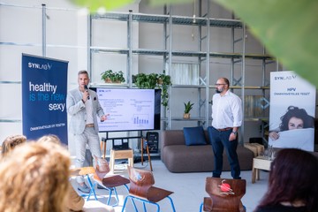 A SYNLAB Magyarország szakértői nőgyógyász és dietetikus részvételével mutatták be a legújabb kutatási eredményeket. Fotó: Barta Bálint