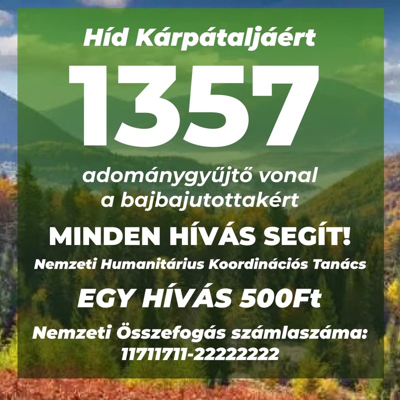 A nemzeti segélyvonal hívásával bárki segíthet a háborús menekülteken