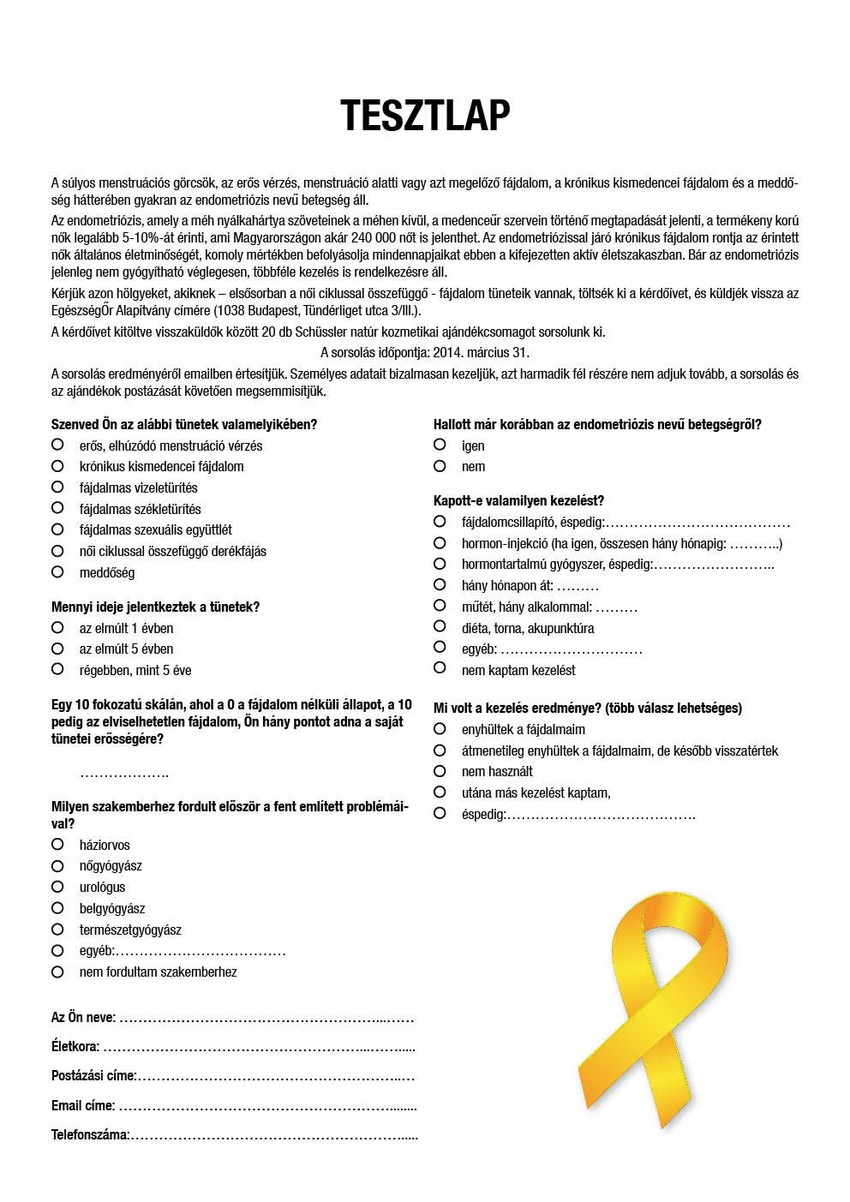 Beszámoló az Endometriózis Világhétről