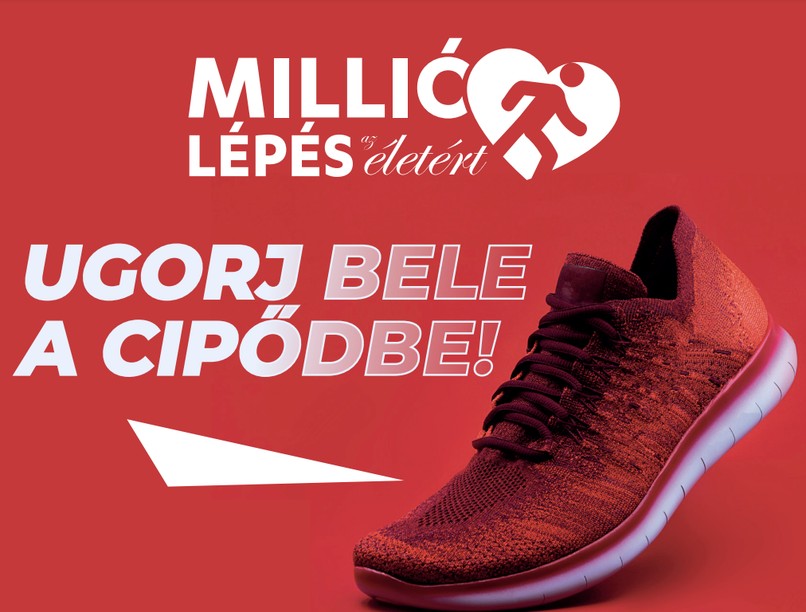 szív útja, szívbetegség, lépésszámláló, applikáció, kihívás, szív- és érrendszeri betegségek