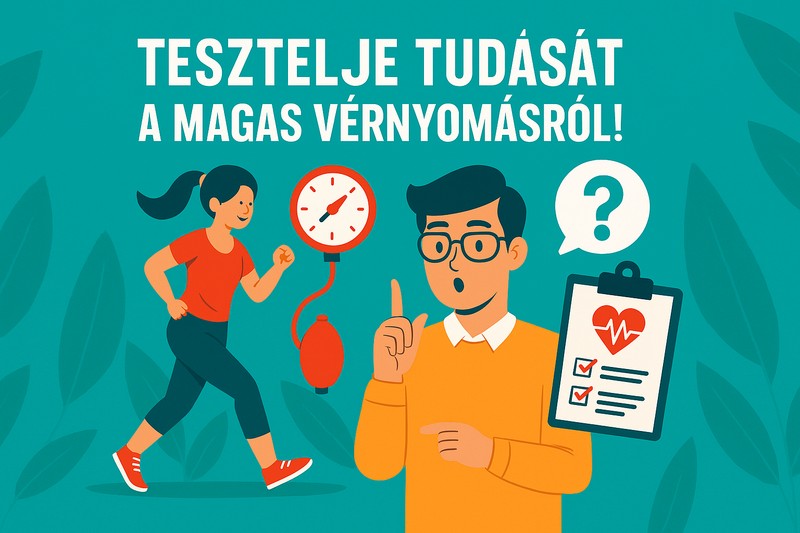 Mennyit tud a magas vérnyomásról? Tesztelje magát kvízjátékkal!