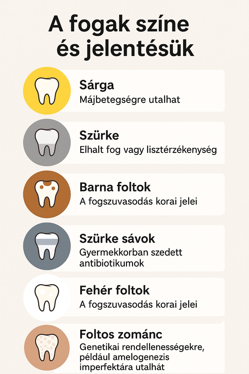 fogak színe és jelentésük