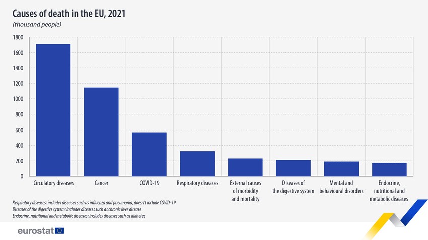 Halálokok az EU-ban, 2021