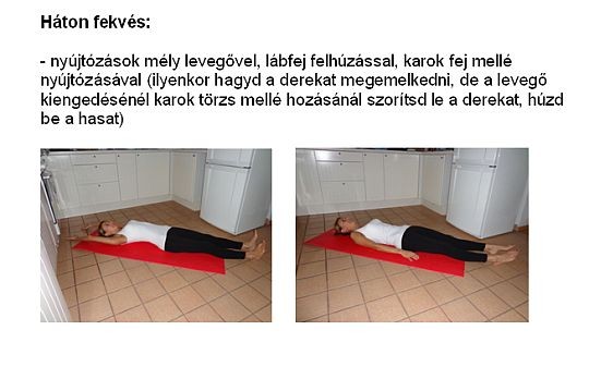 Gyógytorna derékfájás megszüntetésére