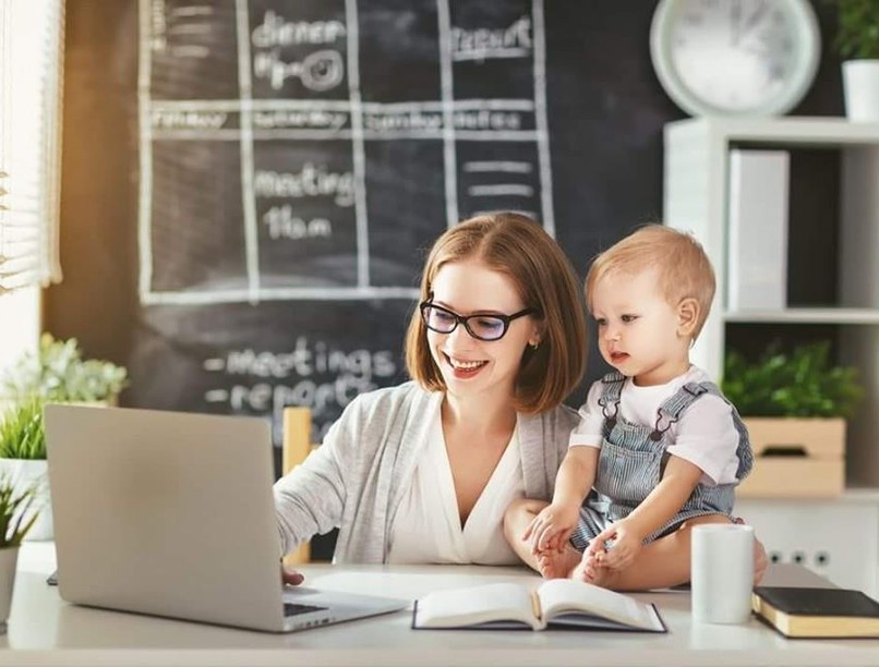 gyerek, munka, anya, dolgozó anya