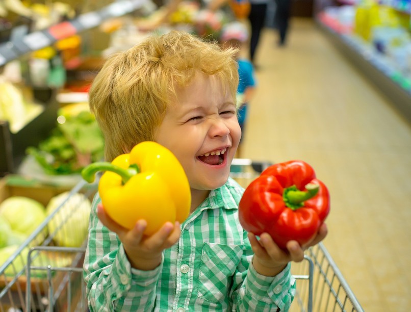gyümölcs, zöldség, gyerek,étkezés