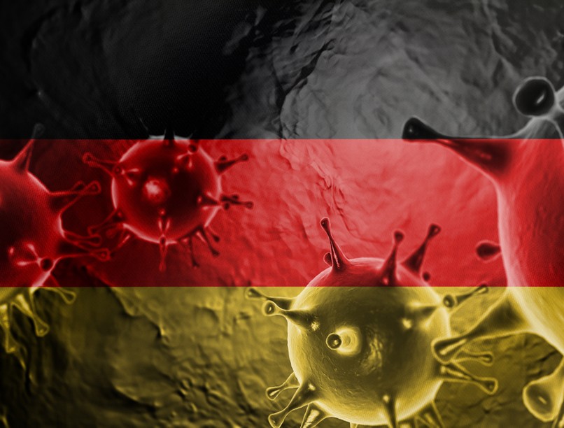 koronavírus járvány, németország, gyár, jrávány, fertőzés