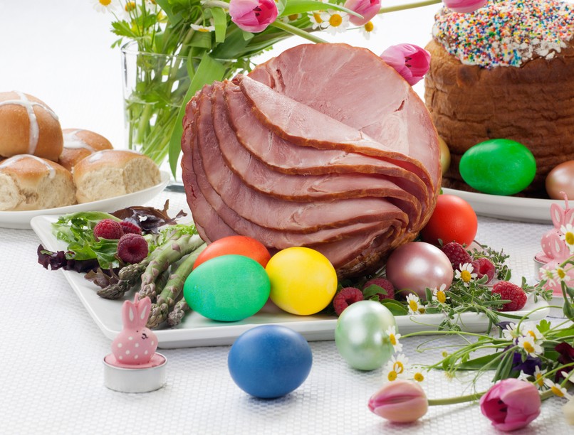 gyomorrantás, evés, húsvét, sonka
