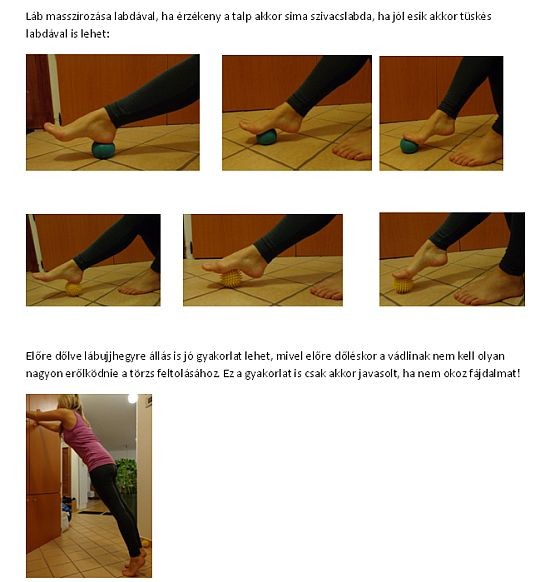 Sarkantyú kezelése gyógytornával