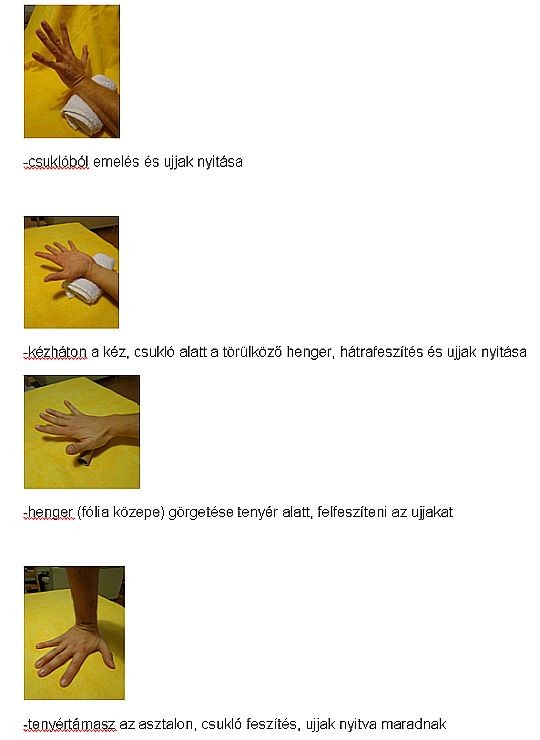 Gyógytornák: a kéz tornái 2.