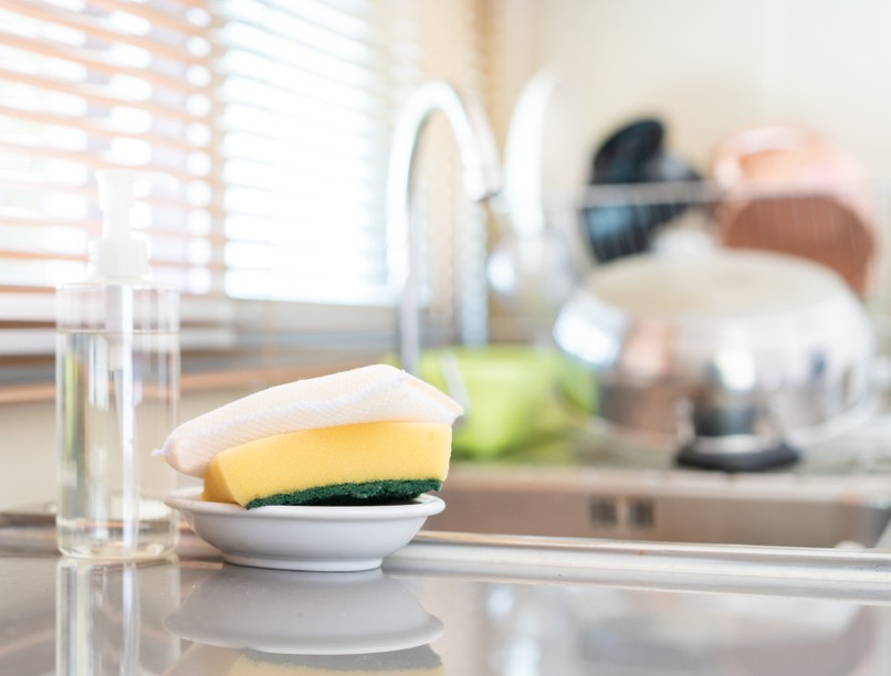 mosogatószivacs, konyha, baktérium, hasmenés