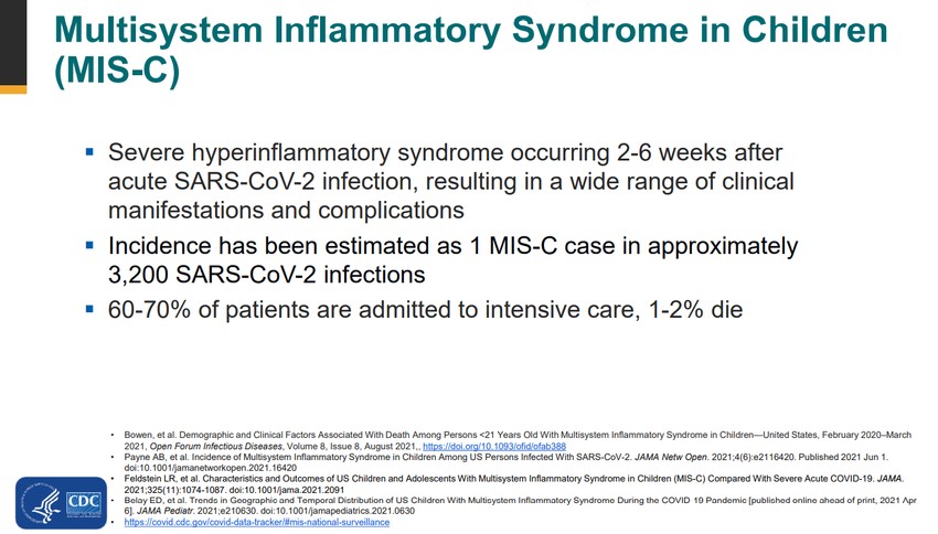 Többszervi gyulladásos szindróma gyermekekben.