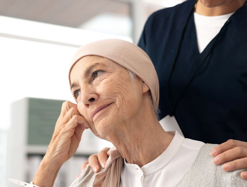 gyógyíthatatlan rák nő boldog