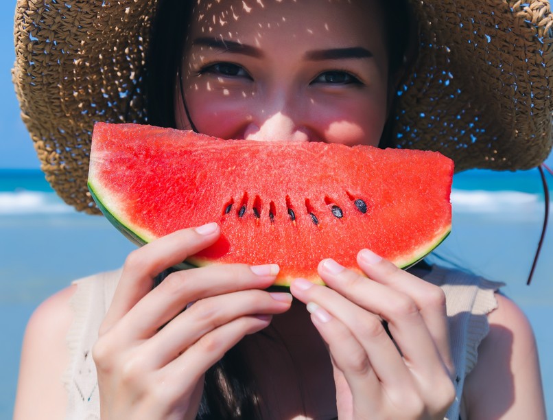 dinnyemag, hatása, evés