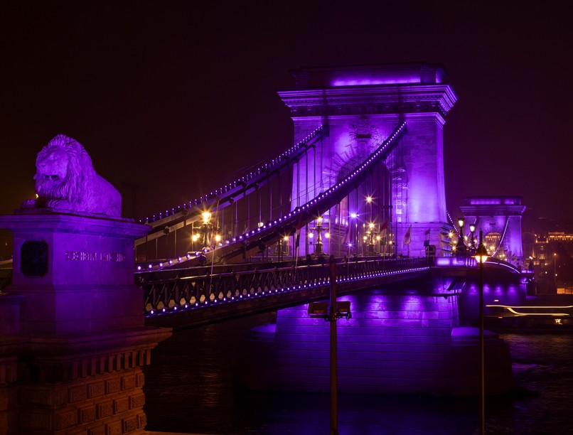 koraszülött lila lánchíd