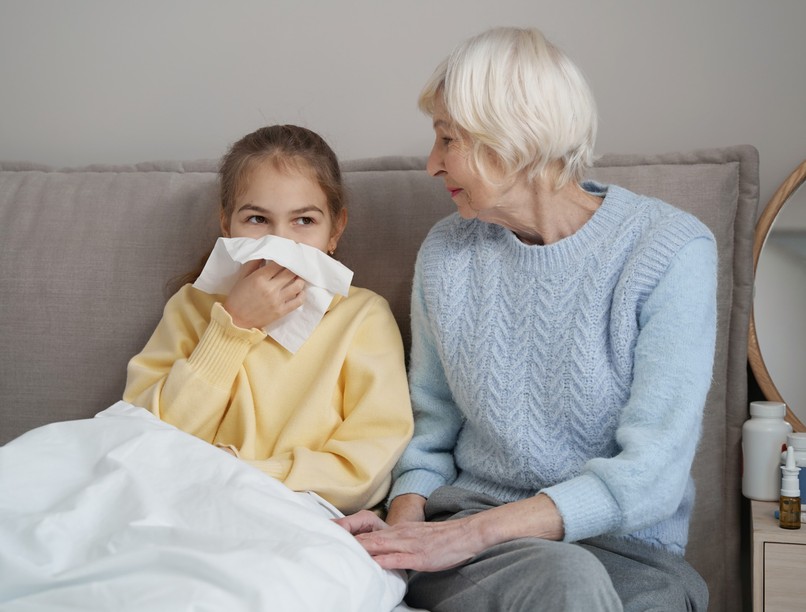 unoka, nagyszülő fertőzés influenza