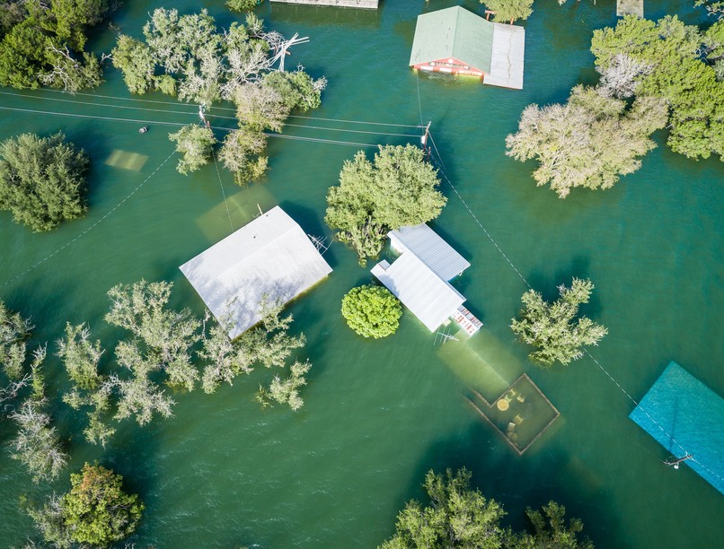 texas árvíz hős családapa