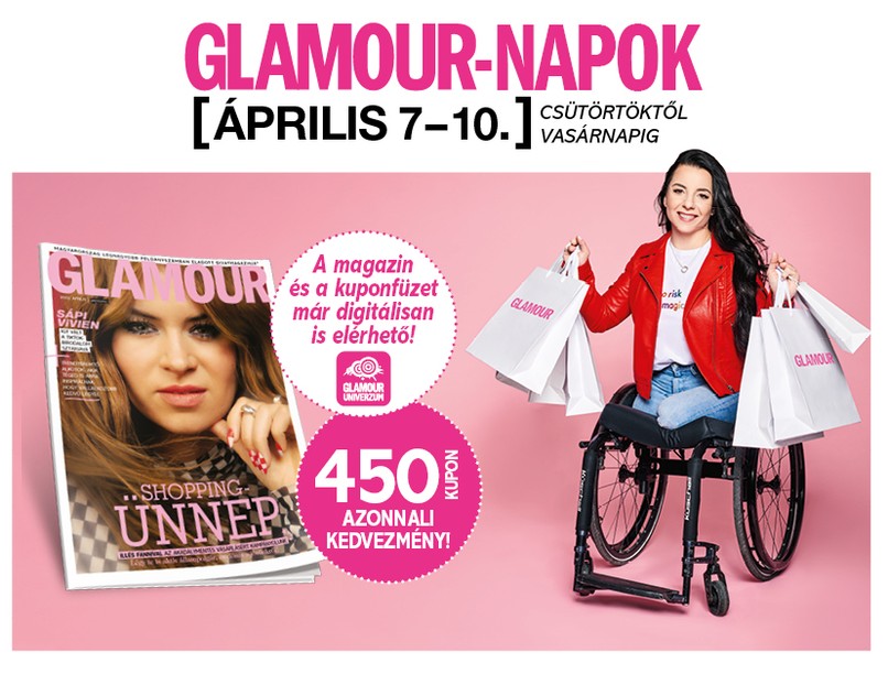 Április elején rendezik meg a Glamour-napokat