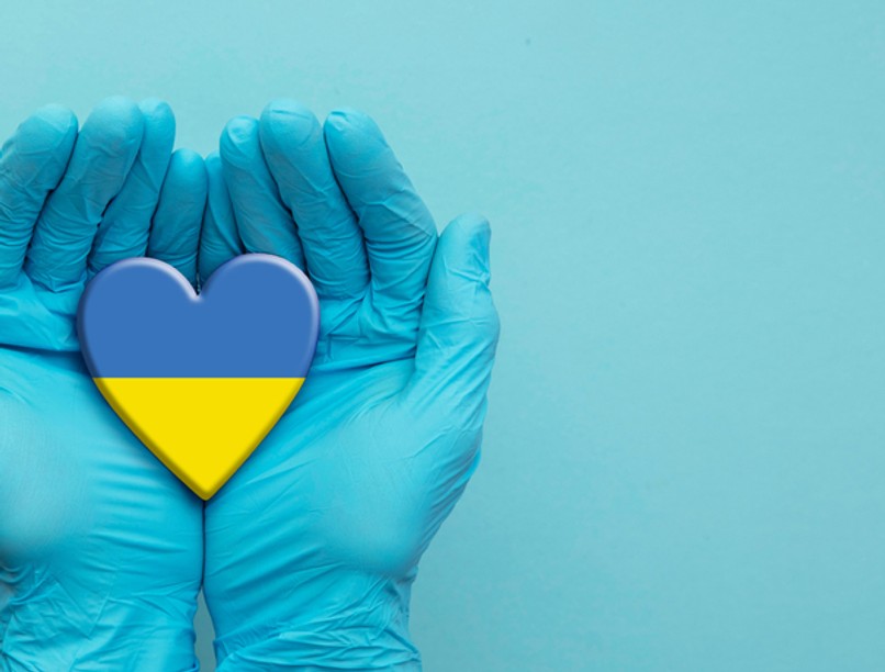 segítségnyújtás Ukrajna, háború, menekültek egészségügyi ellátás