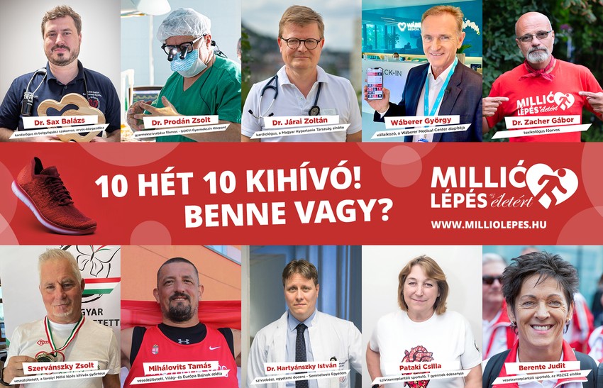 Millió lépés 2.0: 10 hét, 10 kihívó