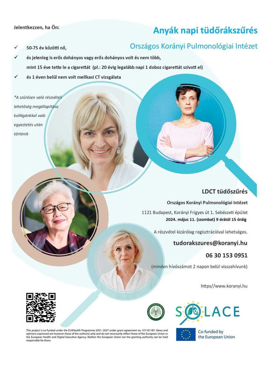 Anyák napi tüdőrákszűrés