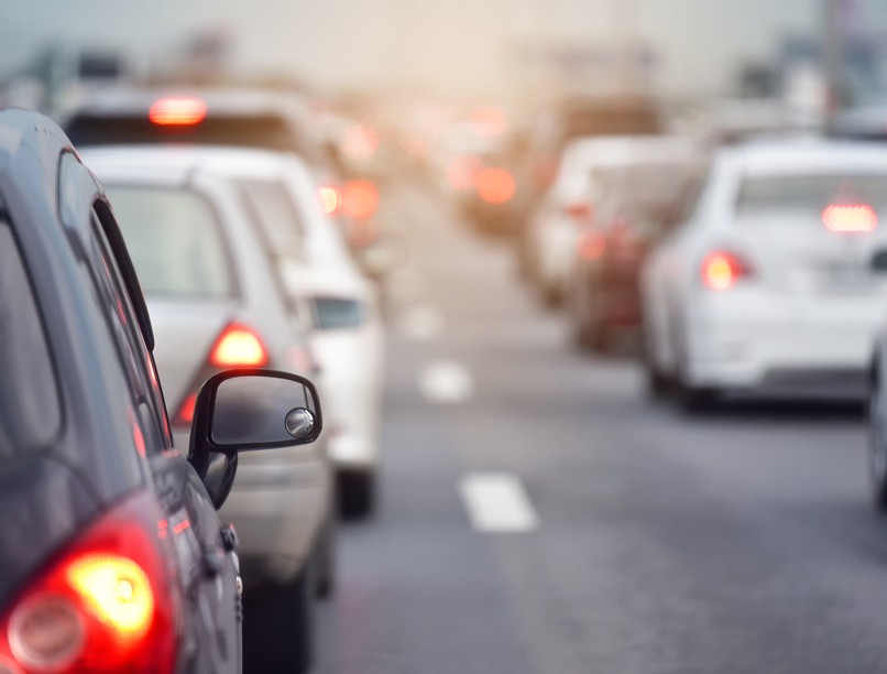 légszennyezés, autó, város