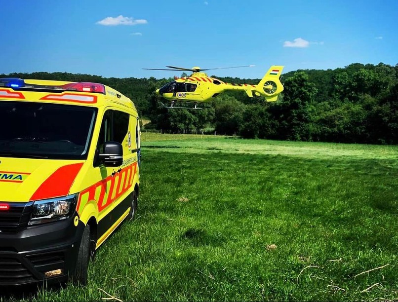 mentőhelikopter, homok, kamion, baleset