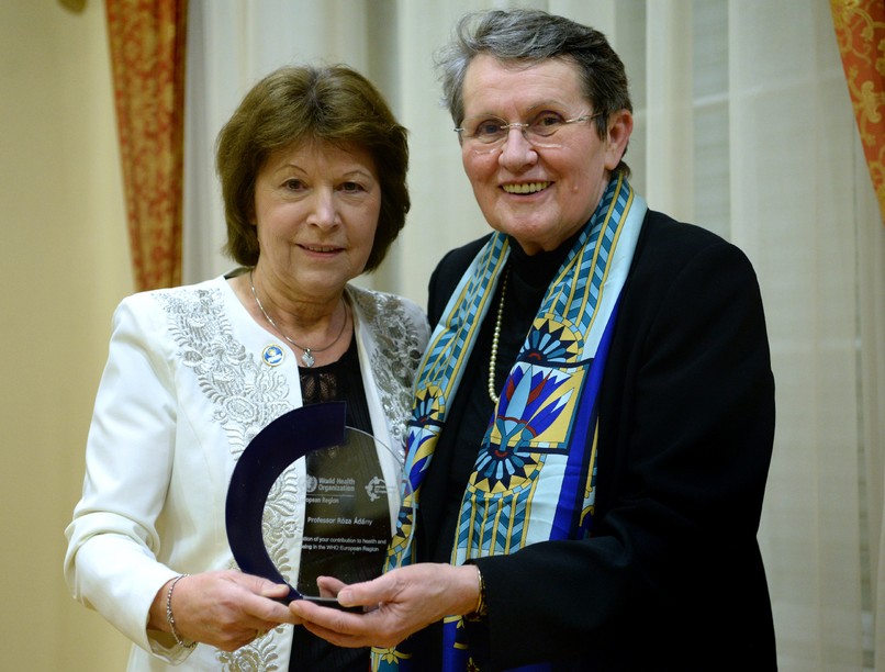 Ádány Róza, Östlin Piroska, WHO, díj
