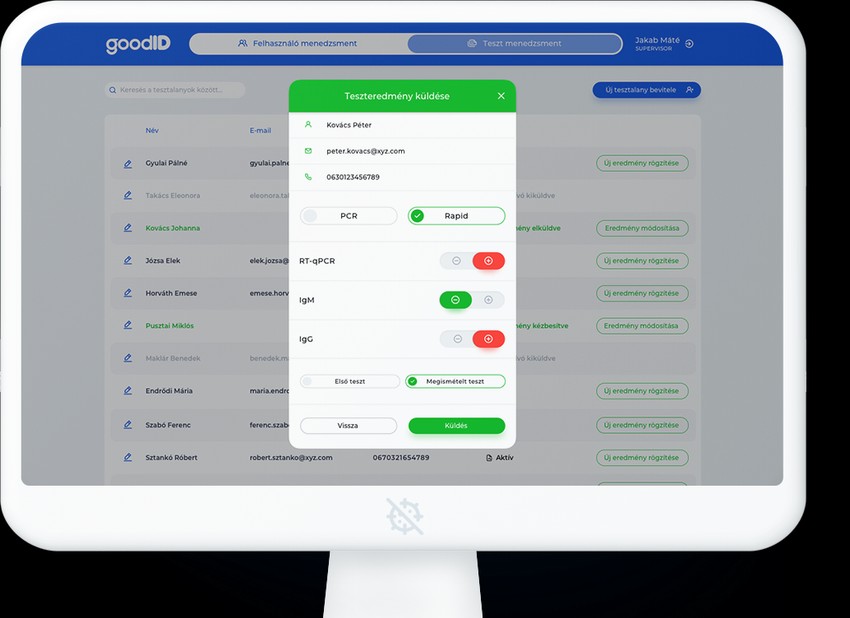 A teszteredményeknek könnyen értelmezhetőnek kell lenniük