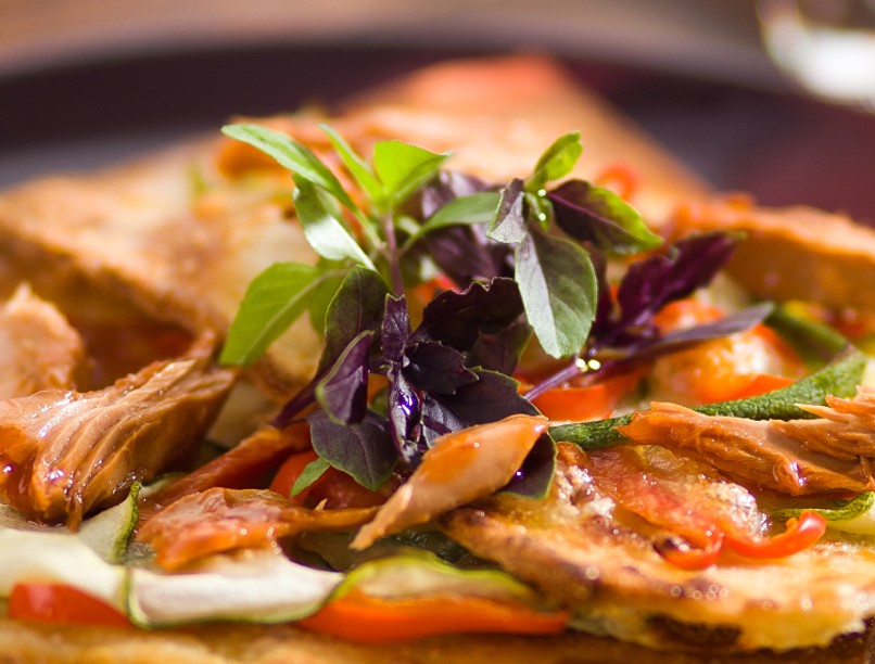 cukkini, paprika, pizza, egészséges pizza