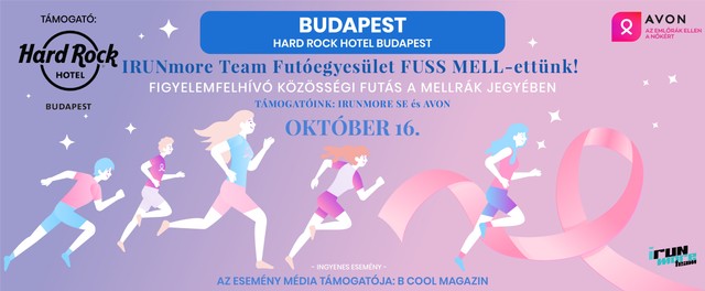 Fuss MELL-ettünk! Közösségi futás október 16-án a mellrák ellen