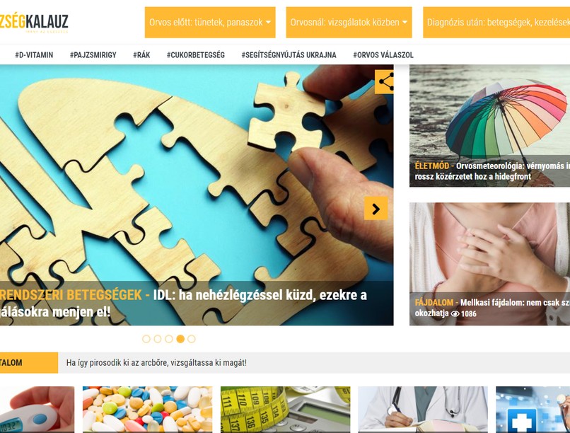 egészsegkalauz.hu, EgészségKalauz, hírek