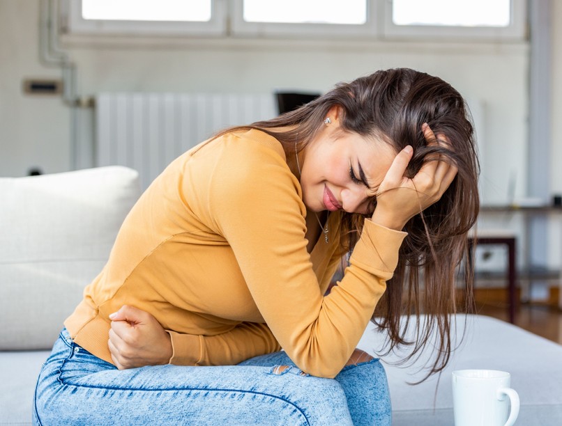 erős menstruáció, hasi görcs, mióma, fájdalom