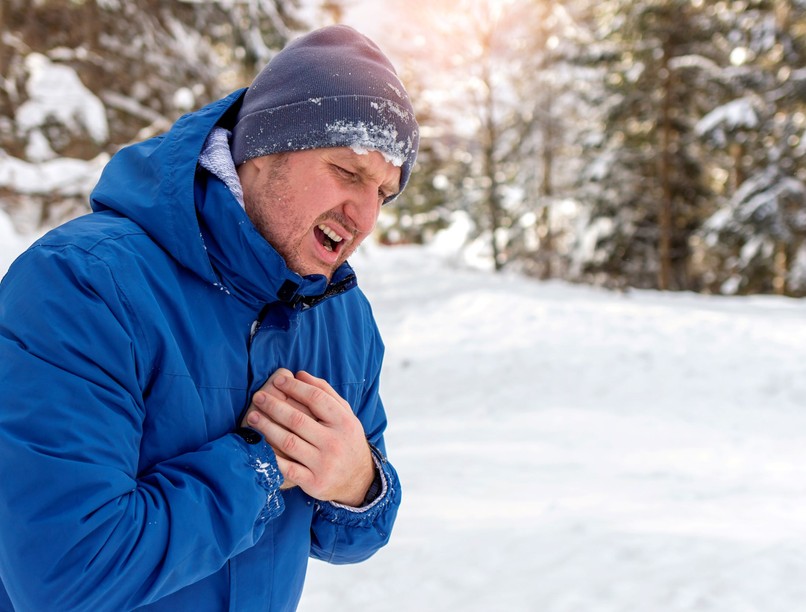szívroham tél hideg kockázat gyakori