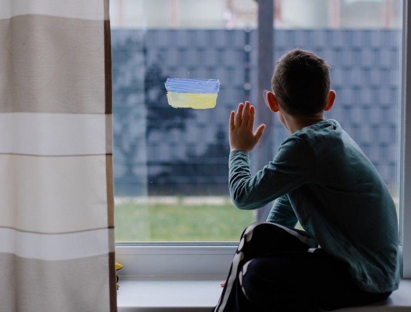 Ukrajna, menekült, gyerek, rák