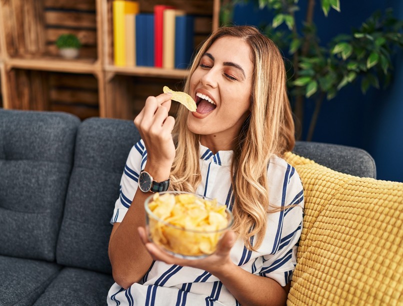 szénhidrát, chips, ősember függés