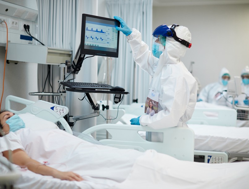 koronavírus, covid, brit-mutáns, kórház