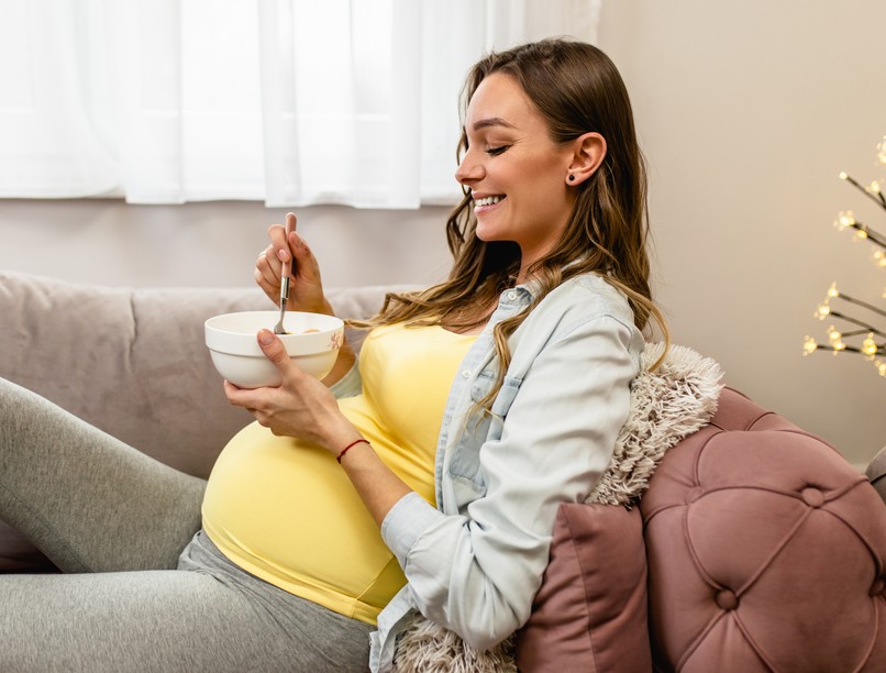 terhes nő, várandósság, étkezés