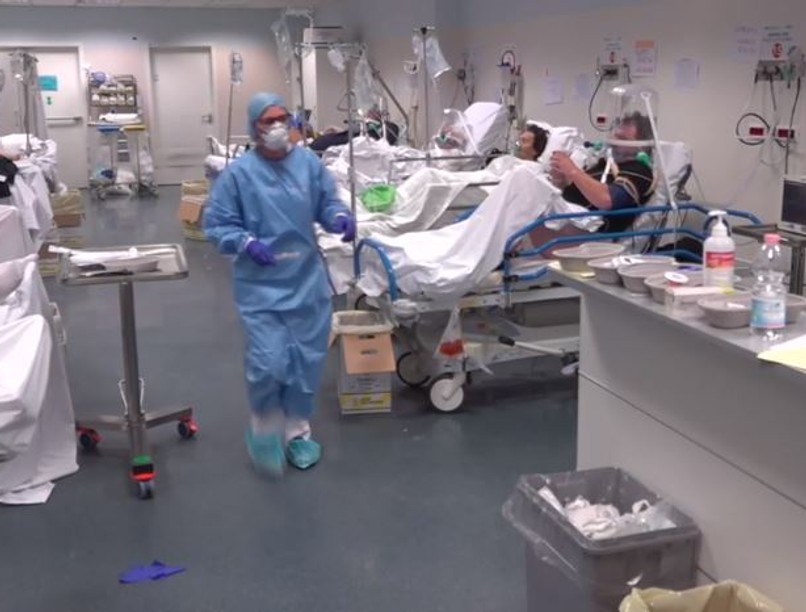 koronavírus, olaszország, lélegeztetőgép