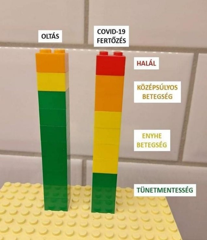 A vakcinák nyújtotta védő erő a betegség lefolyásában is megmutatkozik.