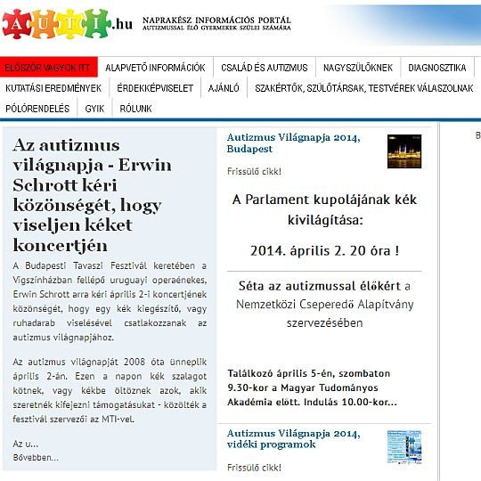 Programok az Autizmus Világnapjára!