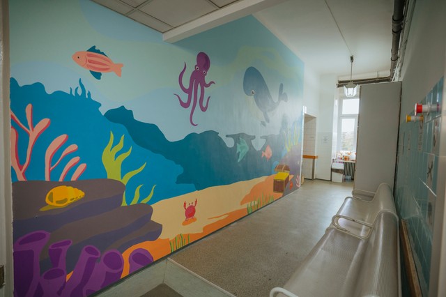 Ilyen szép lett a gyermeksebészeti váró a Bethesdában