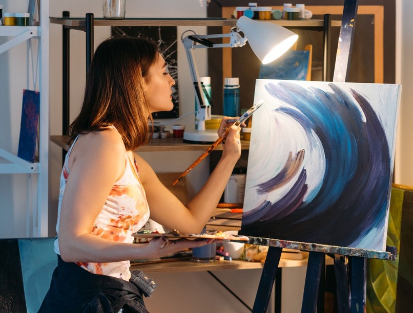 kreatív balkezes művész kutatás