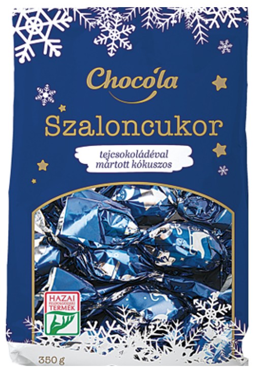 Choco‘la Tejcsokoládéval mártott kókuszos szaloncukor, 350 g