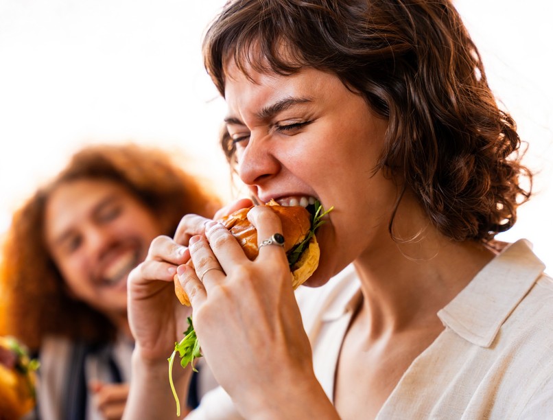 gyorséttermi étel fiatal étkezés